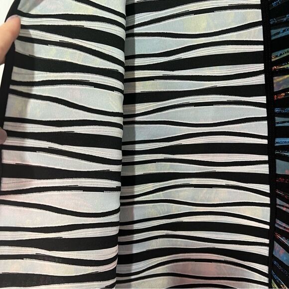 Clara Sun Woo Abstract Blazer Jacket Womens Large Colorful 3/4 Sleeve Artsy - Picture 3 of 6